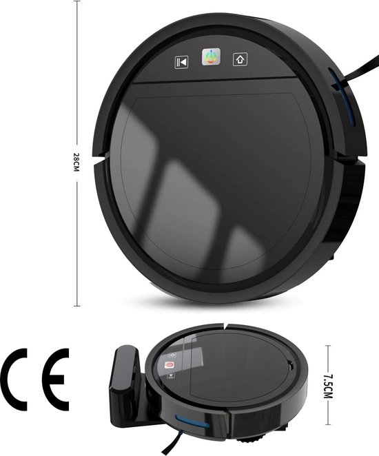 Robot Stofzuiger Robot Vacuum Cleaner 2500PA Robot Stofzuiger Met