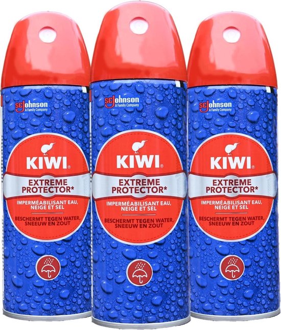 Borvat®| Kiwi waterdicht spray | waterafstotende spray voor textiel | schoenen en kleding | 3x200ml
