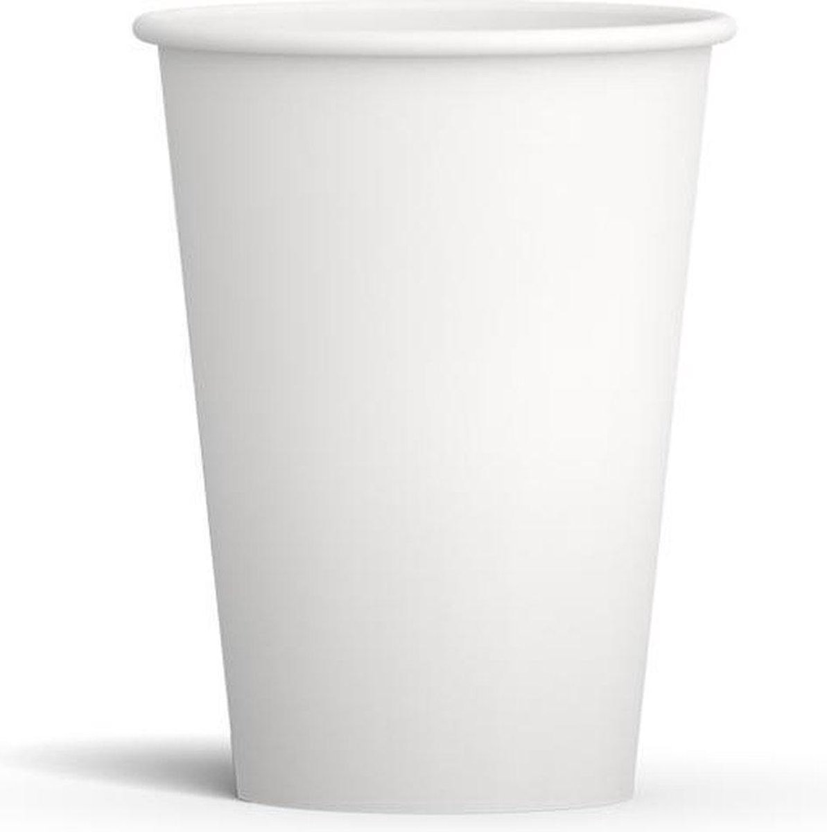 Borvat®| Koffiebeker Wit | Wit | 200ml | 100 stuks | Kartonnen beker | Papieren beker| Drinkbeker