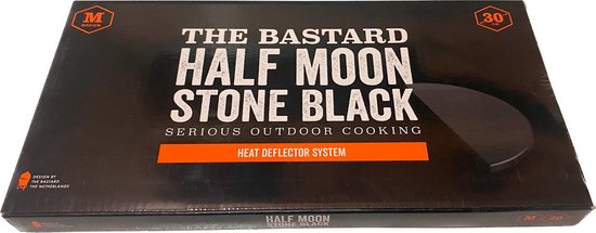 The Bastard Half Moon Stone Black Medium (1 pcs) – halve maan plate setter-heat deflector