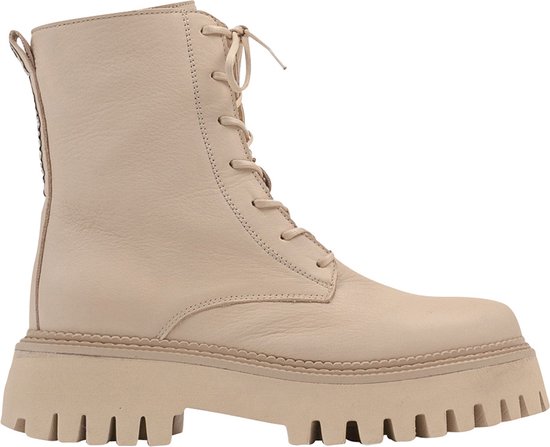 Bronx Groov-y Veterschoenen Hoog - beige - Maat 40 | bol.com