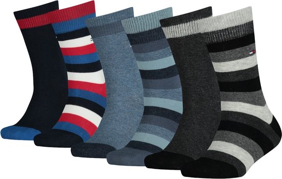 701220491 Kids Basic Stripe Sock 6P Q1-22