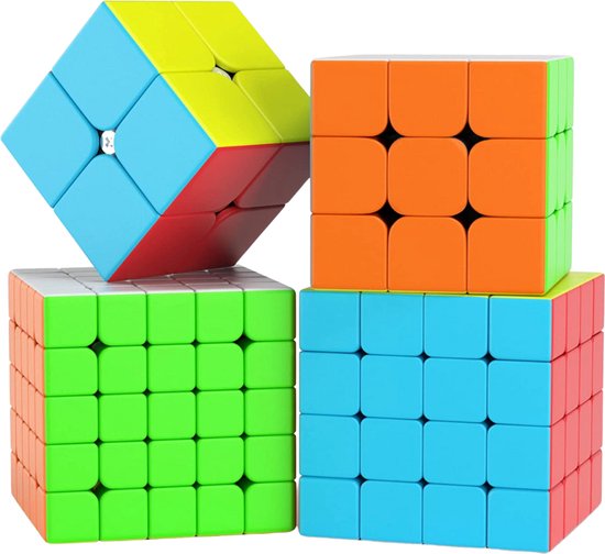 Afbeelding van het spel Speed Cube Set 2x2, 3x3, 4x4, 5x5 - Rubiks Cube - Kubus - Magic Cube - Breinbreker