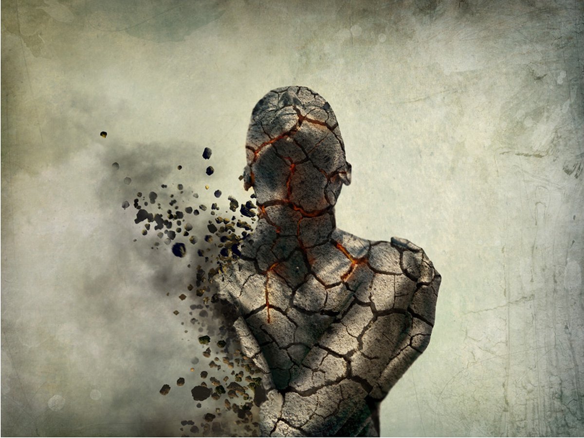 Fotobehang - Internal explosion.