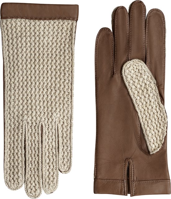 gants en cuir dames avec modèle Oxford crocheté | bol.com