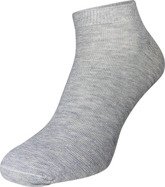 WeirdoSox sneakersokken Heren - 14-pack - Enkel sokken - Licht grijs - Maat 43-46