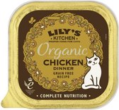 Lily's kitchen cat organic chicken pate kattenvoer 3x 19x85 gr