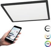 EGLO connect.z Rovito-Z Smart Plafondlamp - 42 cm - Zwart/Wit - Instelbaar RGB & wit licht - Dimbaar - Zigbee