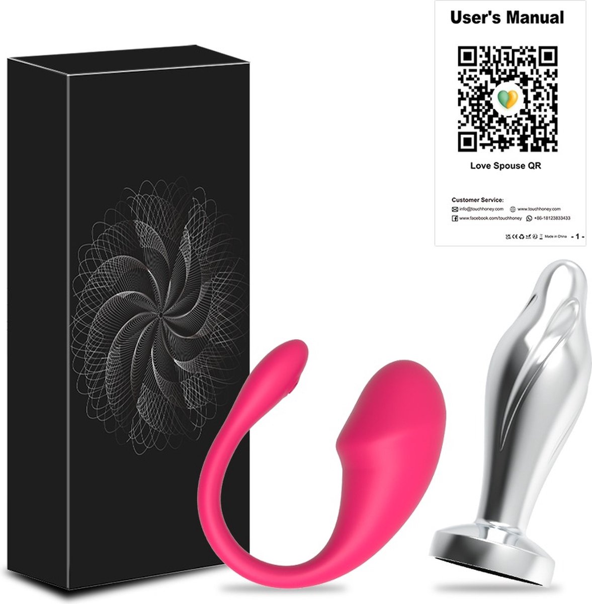 COMBI DEAL - Vibrerend Ei met App + Vibrator Butt Plug met App - Vibrator Voor Vrouwen - Luv Egg - Anale Plug - Dildo - Afstand Relaties - Onlyfans - Sex Toys - Mannen en Vrouwen - Vibration - Vibrato - Valentijnsdag