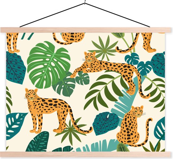Wylder Tropics Boudin De Porte Jungle Léopard – Excluteur Froid Velours Imprimé Léopards Fleurs Bleu Pétrole
