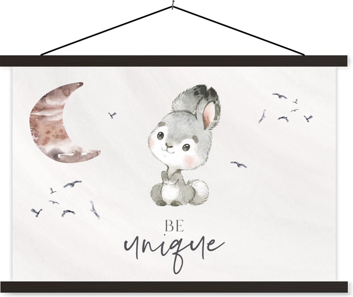 Schoolplaat kids - Kinderkamer decoratie - Quotes - Kinderen - Be unique - Jongens - Meisjes - Waterverf - Schoolplaat kind