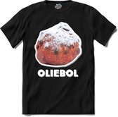Oliebol - T-Shirt - Heren - Zwart - Maat XL