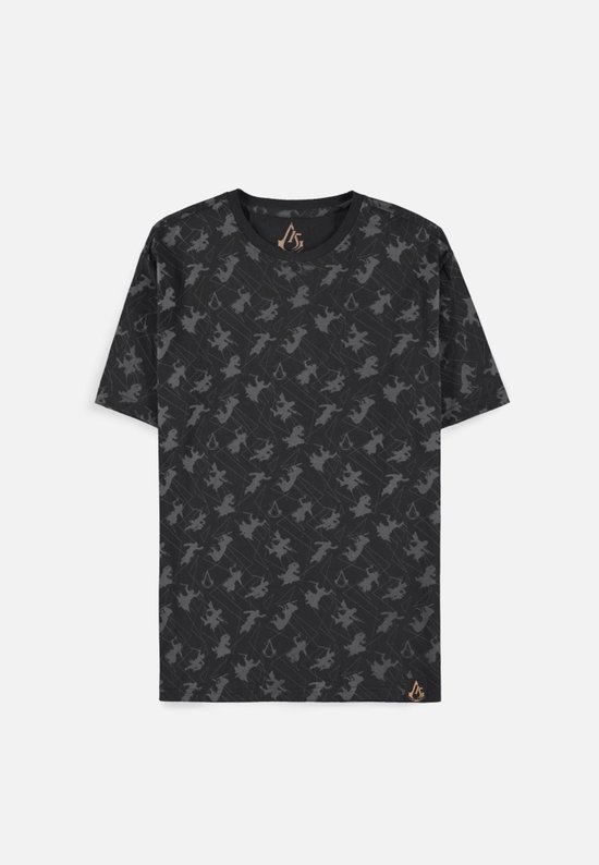 Assassin's Creed Tshirt Homme -L- All Over Print Zwart