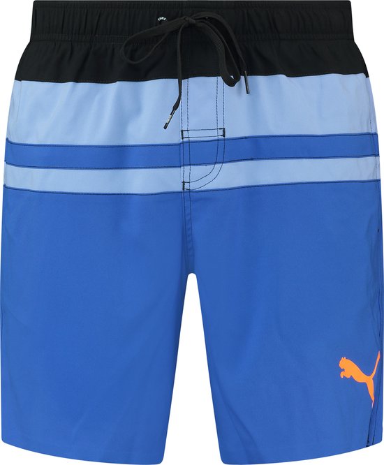 Puma Zwembroek Heren Heritage Stripe Mid Shorts Benjamin Blue Combo - Maat S