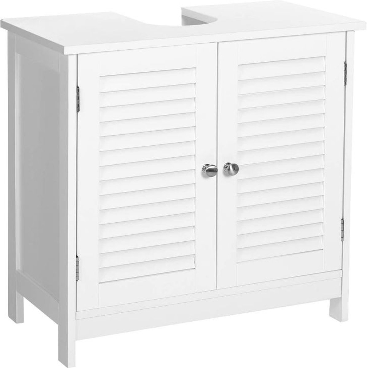 MIRA Home Badkamerkast - Opbergkast - Hout - Wit - 60x30x60