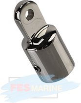 FES Marine eindstuk RVS 25mm voor biminitop of buiskap
