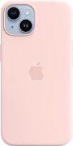 Apple Silicone Backcover MagSafe iPhone 14 hoesje - Kalkroze