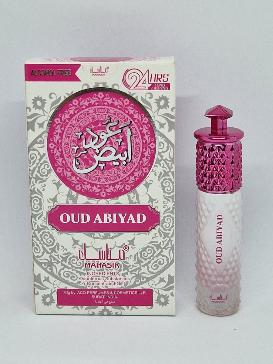 Oud Abiyad - 6ml roll on - Manasik - Alcohol Free