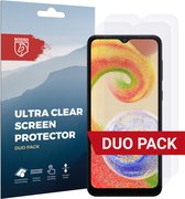 Rosso Screen Protector Ultra Clear Duo Pack Geschikt voor Samsung Galaxy A04 | TPU Folie | Case Friendly | 2 Stuks