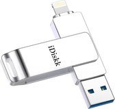 USB 3.0-geheugenstick voor iPhone 512 GB met [MFi-gecertificeerde] connector om opslag uit te breiden of gegevens over te dragen van iOS-apparaten en Mac-pc-computer
