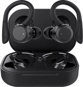Nubex Draadloze Sport Oordopjes met Oplaadcase 3 in 1 - Bluetooth - Earbuds - Geschikt voor Apple en Android - Oortjes - Zwart
