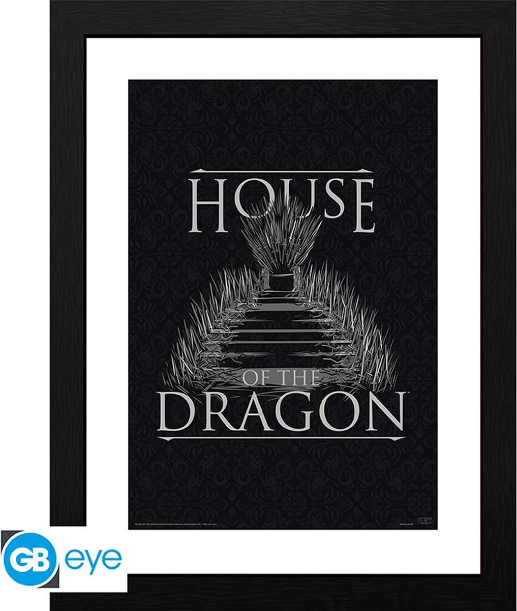 Collector Print HOUSE OF THE DRAGON - Ingelijste print "Iron Throne" (30x40)