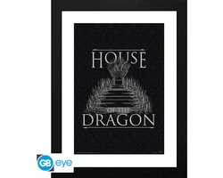 Collector Print HOUSE OF THE DRAGON - Ingelijste print "Iron Throne" (30x40)