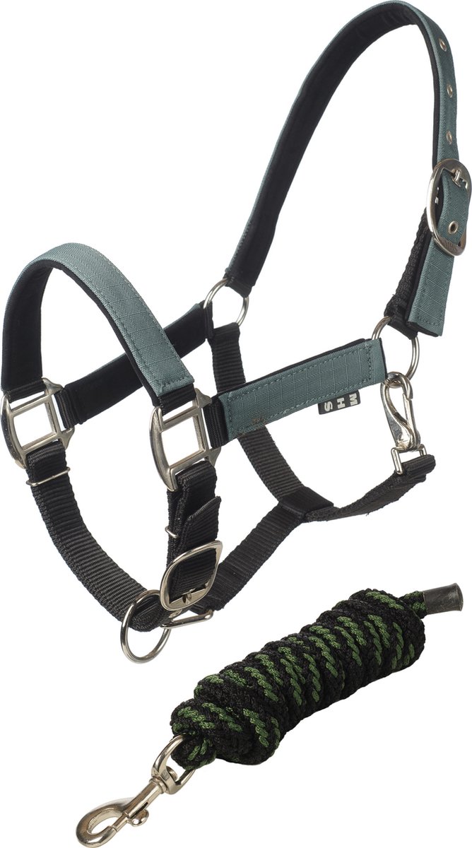 MHS Turnout halster set Pony Legergroen