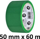 Gekleurd verpakkingstape - PP - 50mm x 66m - groen
