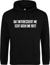 Dat interesseert me echt geen ene reet Hoodie | Warme trui | Winter | Kou | Hoodie | Wintertrui | Fun | Grappige Tekst | Trui | Maat S