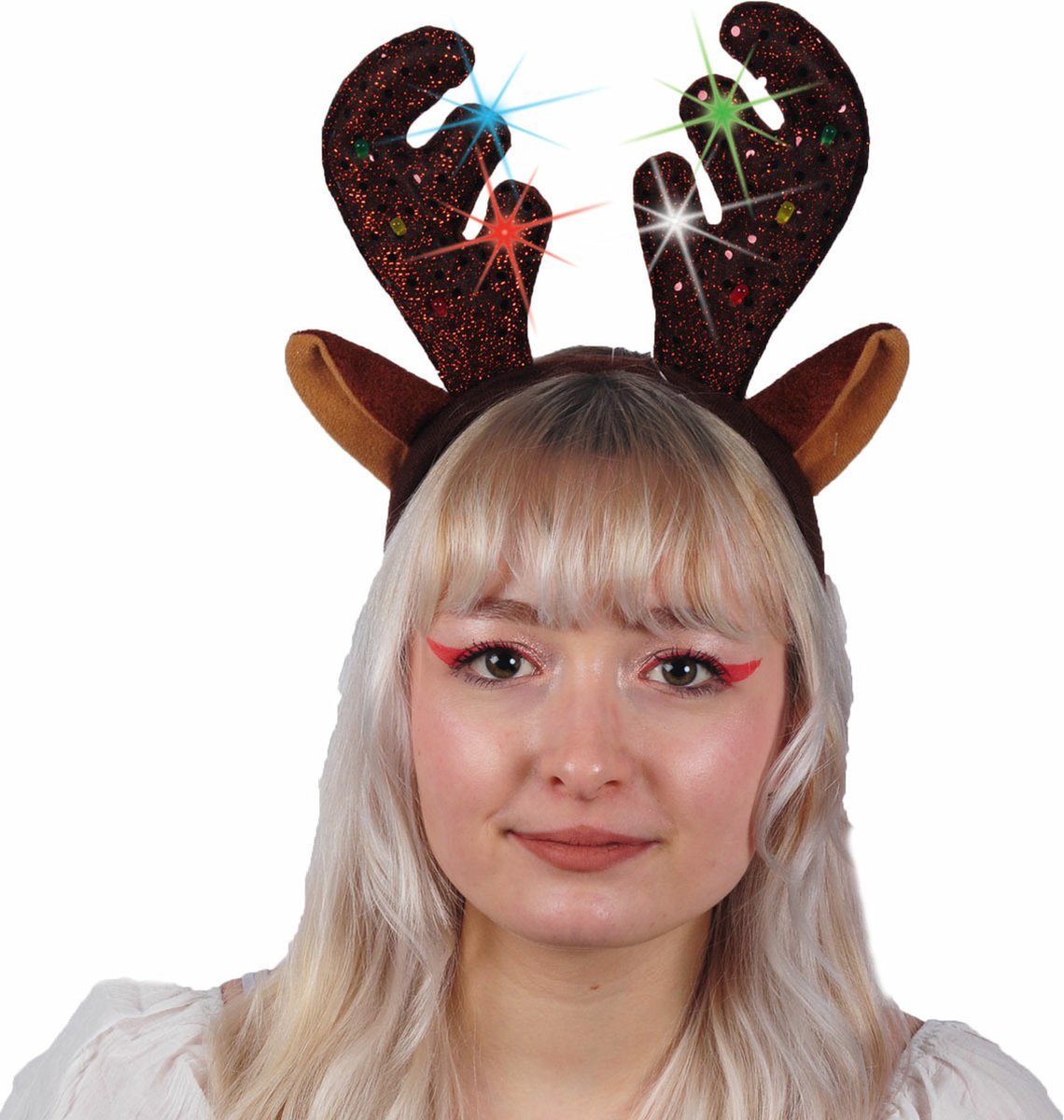 Bandeau En Bois De Renne Avec Oreilles Adorables, Couvre-chef D'élan De