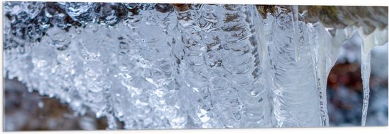 WallClassics - Acrylglas - Groot IJsblok - 120x40 cm Foto op Acrylglas (Met Ophangsysteem)