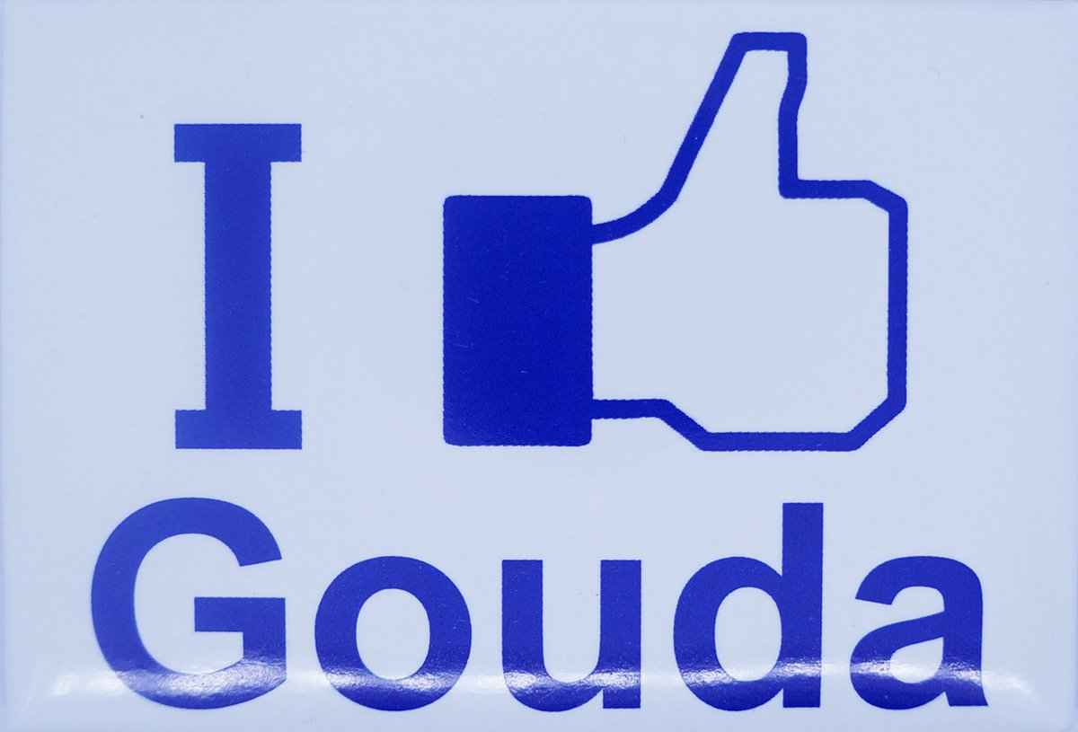 Koelkast magneet I like Gouda.