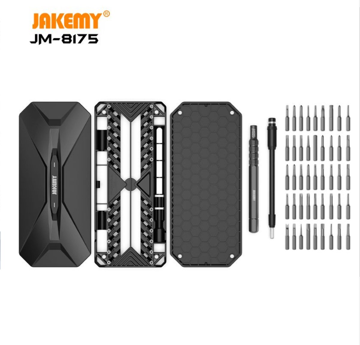 Jakemy Multifunctionele Mini Schroevendraaier set 50-in1 Zwart