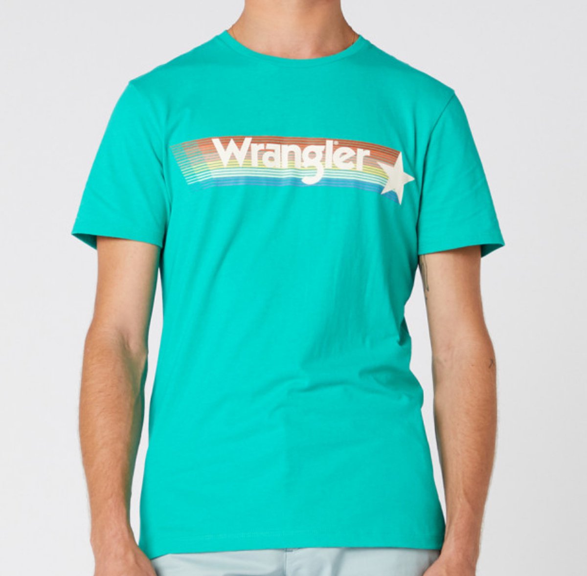 Wrangler Rainbow T-shirt Groen