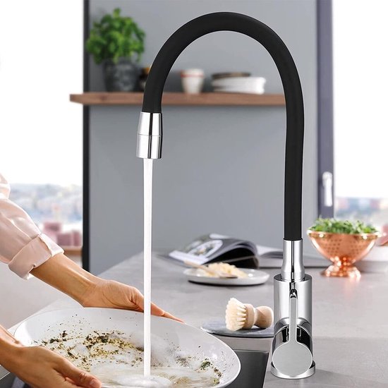 KeukenkraanKeuken Kraan Met Douche 360 ° PullOut Wastafel Kraan