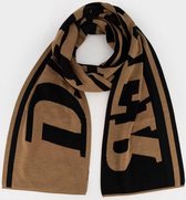 DAILY PAPER  Brown black merino wool scarf