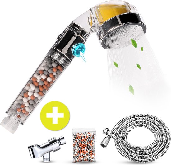 Ulytid Douchestang met douche, zwart, 70 cm, douchekop met slang en