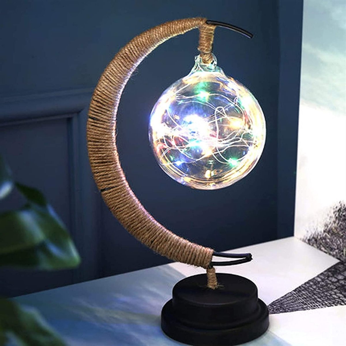 Twinklingplanet - Maanlamp - Multicolour- Verlichting - Nachtlampje - Decoratie - kerstballen - Tafellamp - Kerst -