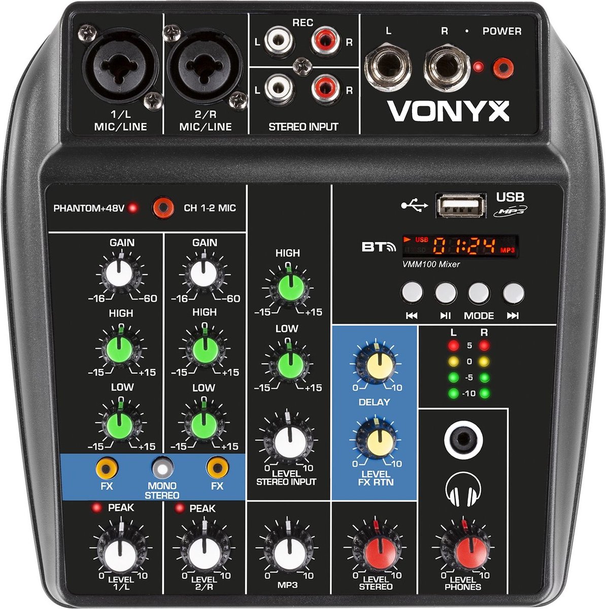 5€05 sur Vonyx VMM401 Mini table de mixage USB - 4 canaux, carte son  intégrée, idéal pour animer vos soirées, Table de mixage, Top Prix
