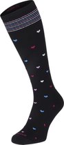 Sockwell Full Heart Dames Compressiekousen Klasse 1 Black | Zwart | 32% Merinowol | Maat M/L | SW131W.900