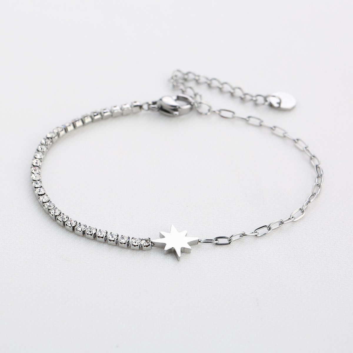 Armband Yenthe - Michelle Bijoux - Armbanden - 16 + 3 cm - Zilver