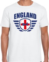 England landen / voetbal t-shirt - wit - heren - voetbal liefhebber XL