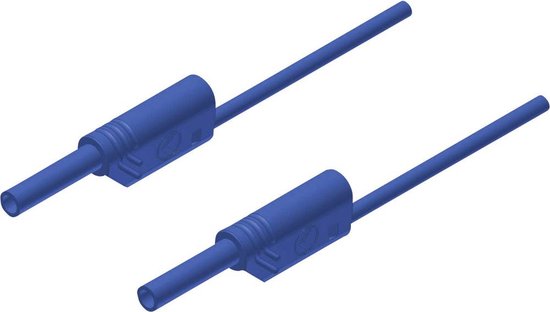QUADRIOS GmbH ESD dubbele adapter banaanstekker - drukknop 10 mm buitendeel en binnendeel professionele antistatische accessoires, 1903EC100