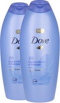 Dove Caring Bath 2 stuks à 700 ml - Talc (Italiaanse tekst)