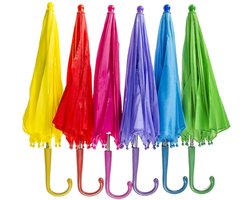 Kinderparaplu - Paraplu voor Kinderen - Per Stuk - Willekeurige Kleur - 50 cm