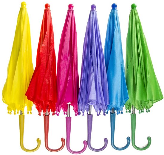 Kinderparaplu - Paraplu voor Kinderen - Per Stuk - Willekeurige Kleur - 50 cm