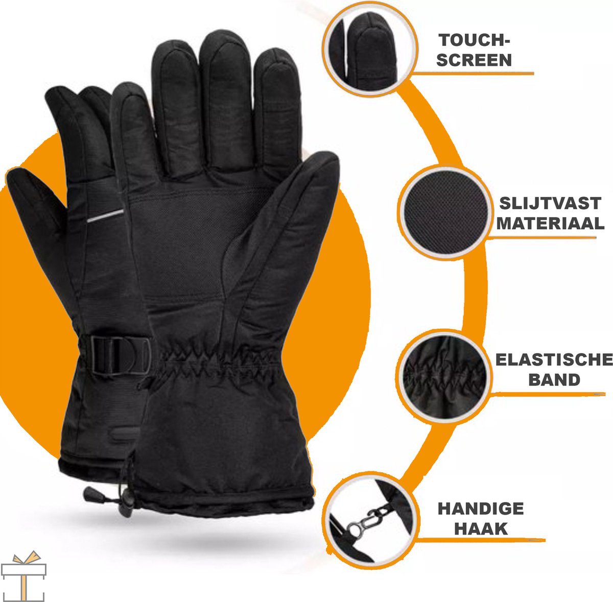Happyment® Verwarmde handschoenen - Oplaadbaar - Heren - Motorhandschoenen  - Black... | bol