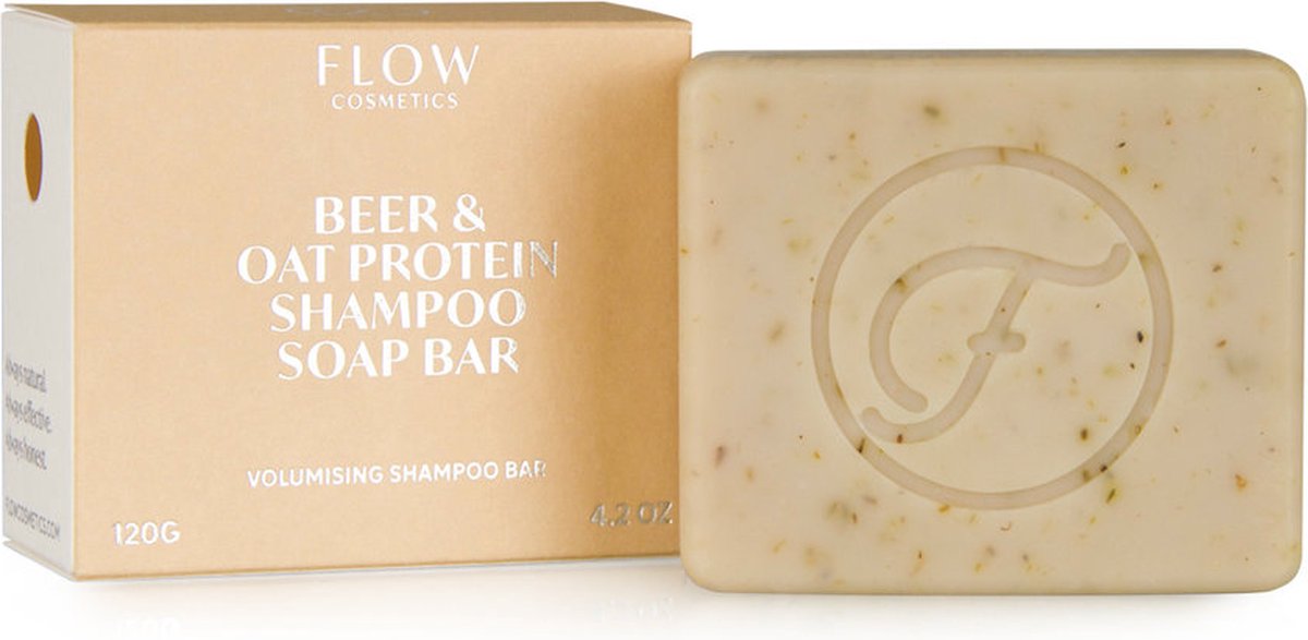 Shampoo bar BEER & OAT - Shampoo voor dun haar - Zero waste - Vegan - Biologisch - 120gr