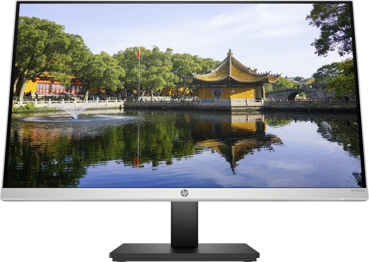 HP 24mq 60,5 cm (23.8) 2560 x 1440 Pixels Quad HD LCD Zwart, Zilver